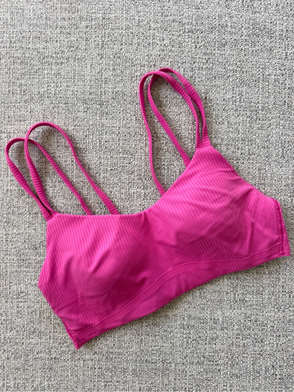 Lululemon Cloud Bra | Hot Pink Ribbed Size 4
